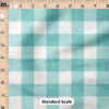 Ruler Scale for Faux Linen Gingham (Ocean) by Krystal Winn Design