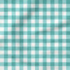 Faux Linen Gingham (Ocean) | Texture Fabric Design | Krystal Winn Design