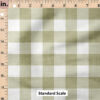 Ruler Scale for Faux Linen Gingham (Olive) by Krystal Winn Design