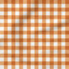 Faux Linen Gingham (Orange) | Texture Fabric Design | Krystal Winn Design