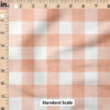 Ruler Scale for Faux Linen Gingham (Peach) by Krystal Winn Design