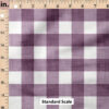 Ruler Scale for Faux Linen Gingham (Plum) by Krystal Winn Design