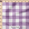 Ruler Scale for Faux Linen Gingham (Purple) by Krystal Winn Design