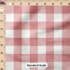 Ruler Scale for Faux Linen Gingham (Rose) by Krystal Winn Design