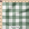 Ruler Scale for Faux Linen Gingham (Sage) by Krystal Winn Design