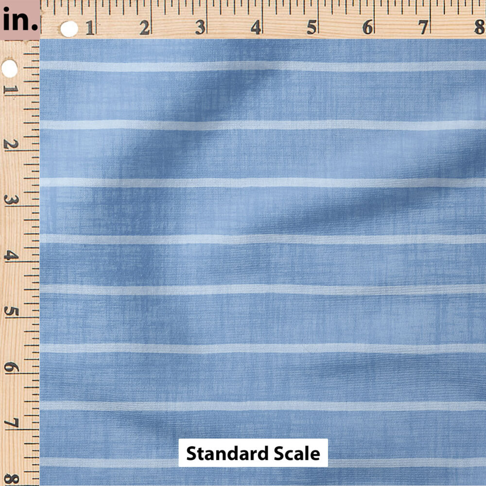 Ruler Scale for Faux Linen Stripe (Blue) by Krystal Winn Design