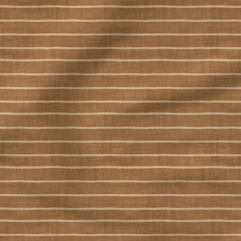 Faux Linen Stripe (Brown) | Texture Fabric Design | Krystal Winn Design