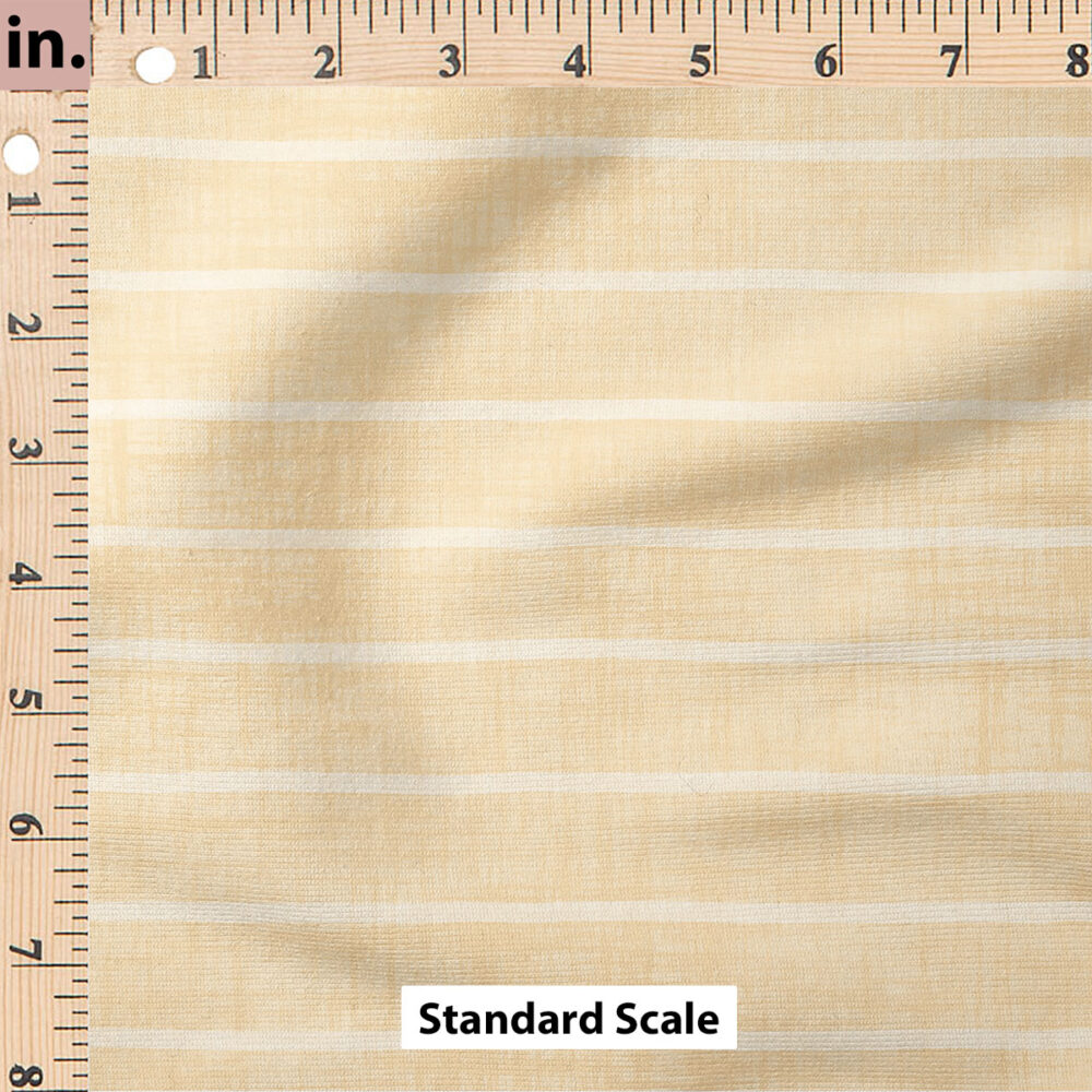 Ruler Scale for Faux Linen Stripe (Butter) by Krystal Winn Design