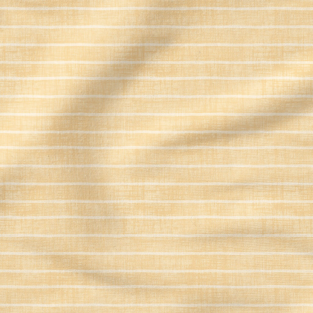 Faux Linen Stripe (Butter) | Texture Fabric Design | Krystal Winn Design