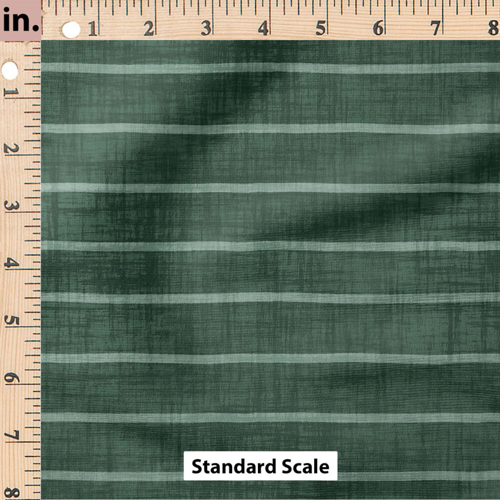 Ruler Scale for Faux Linen Stripe (Emerald) by Krystal Winn Design