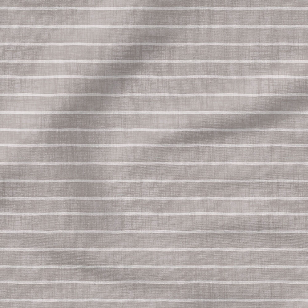 Faux Linen Stripe (Grey) | Texture Fabric Design | Krystal Winn Design