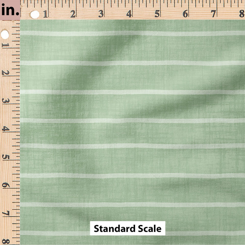 Ruler Scale for Faux Linen Stripe (Jade) by Krystal Winn Design