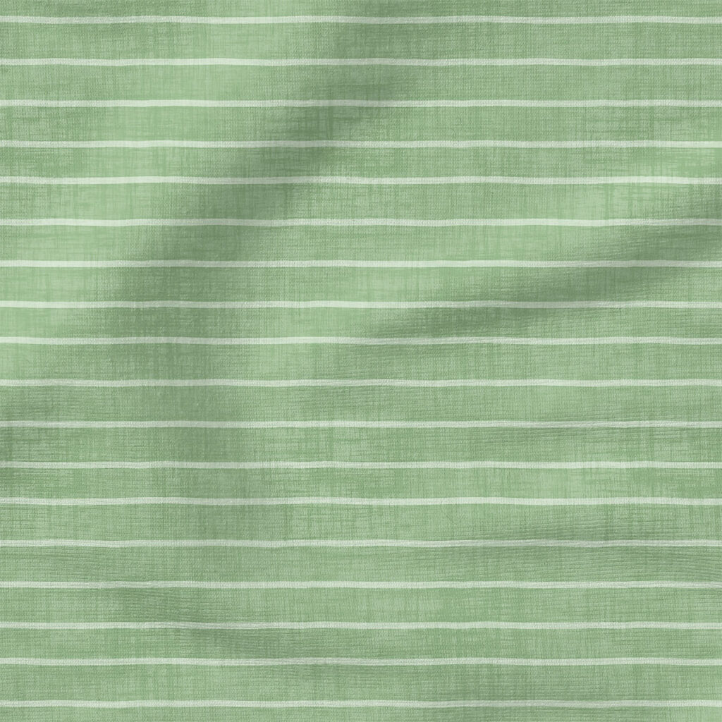 Faux Linen Stripe (Jade) | Texture Fabric Design | Krystal Winn Design