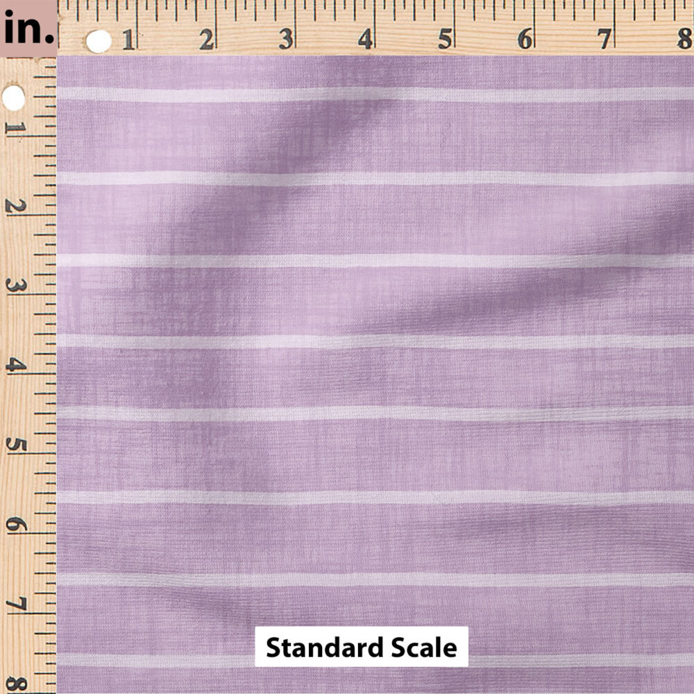 Ruler Scale for Faux Linen Stripe (Lilac) by Krystal Winn Design