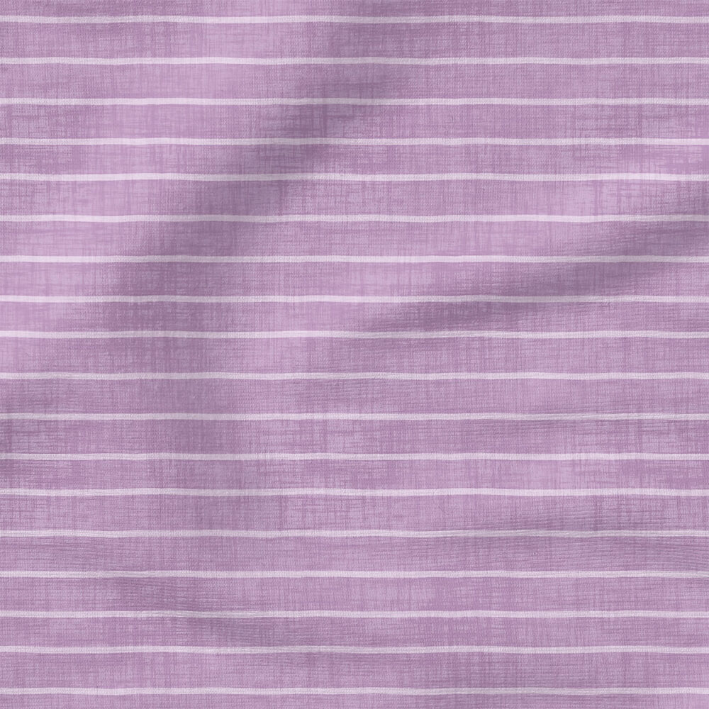 Faux Linen Stripe (Lilac) | Texture Fabric Design | Krystal Winn Design