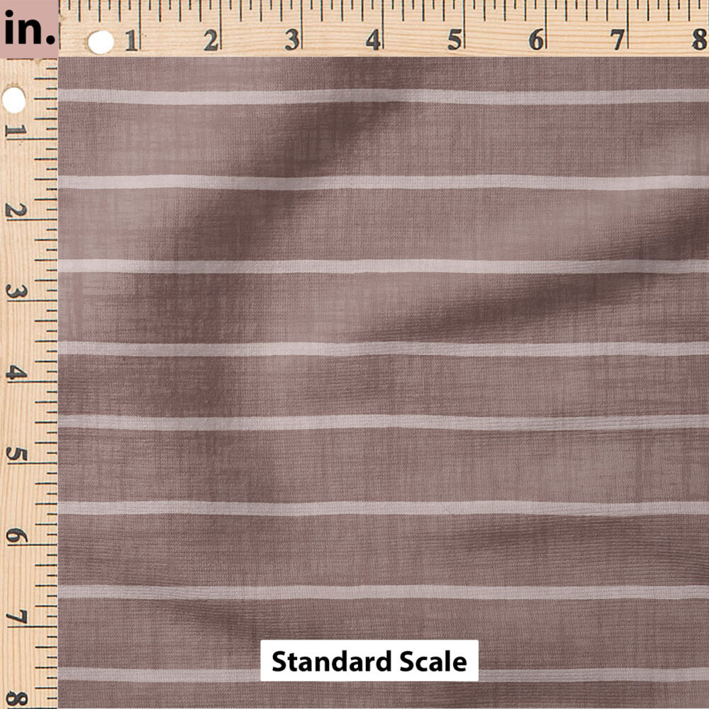 Ruler Scale for Faux Linen Stripe (Mushroom) by Krystal Winn Design