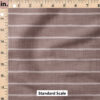 Ruler Scale for Faux Linen Stripe (Mushroom) by Krystal Winn Design