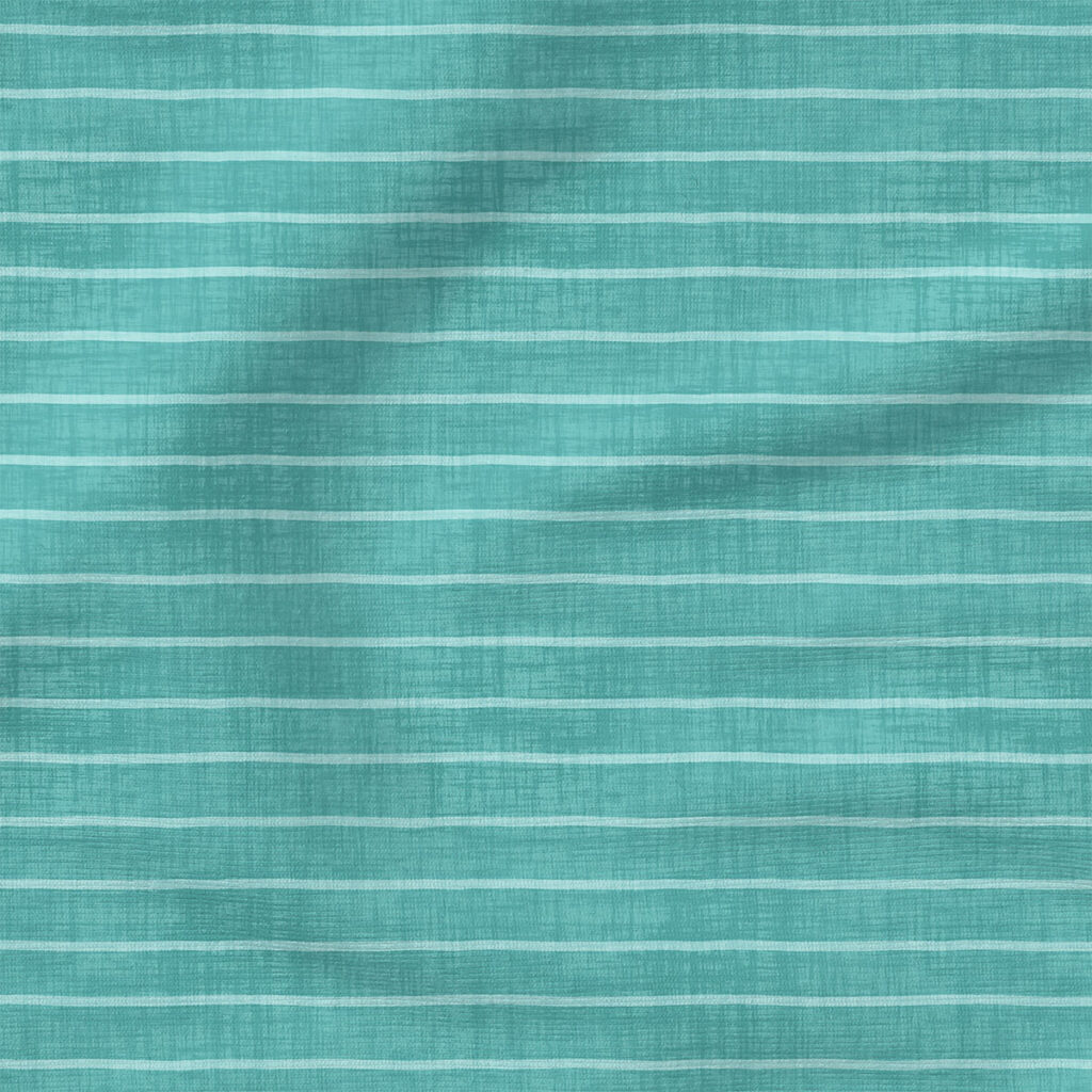 Faux Linen Stripe (Ocean) | Texture Fabric Design | Krystal Winn Design