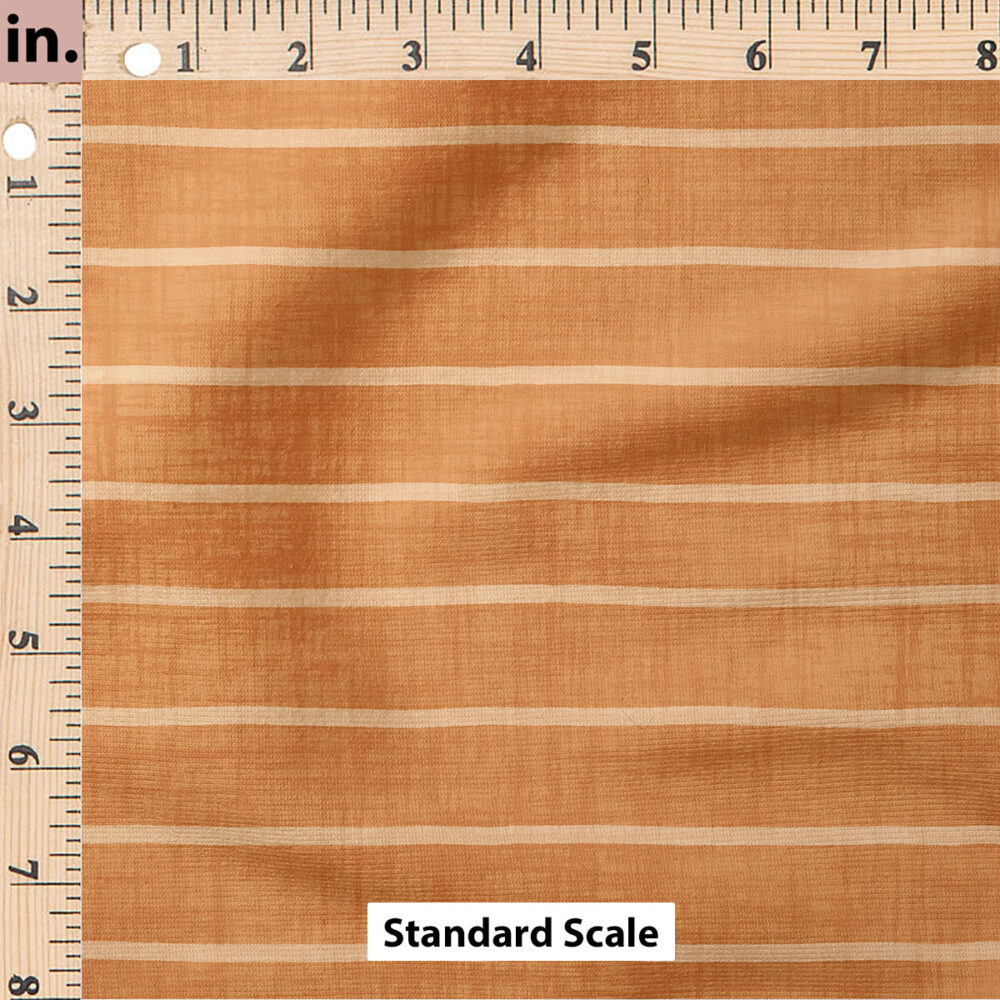 Ruler Scale for Faux Linen Stripe (Orange) by Krystal Winn Design