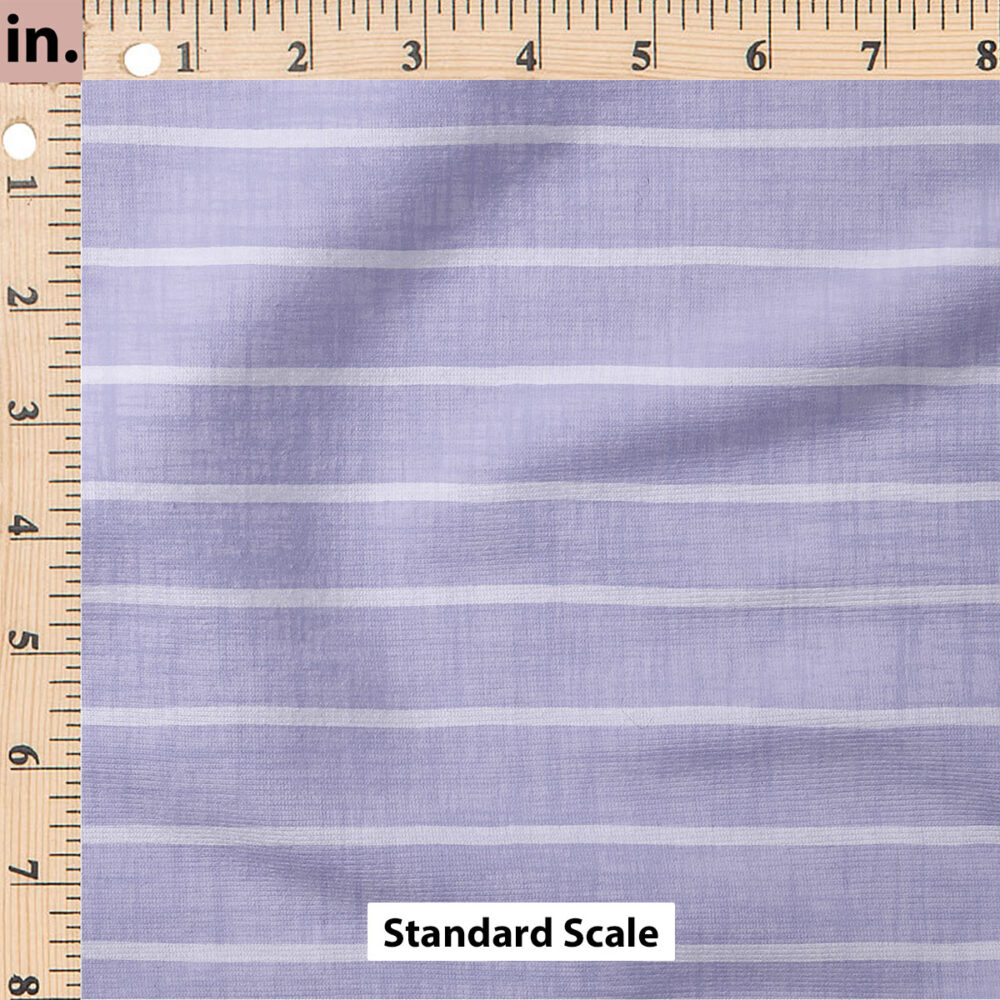 Ruler Scale for Faux Linen Stripe (Periwinkle) by Krystal Winn Design