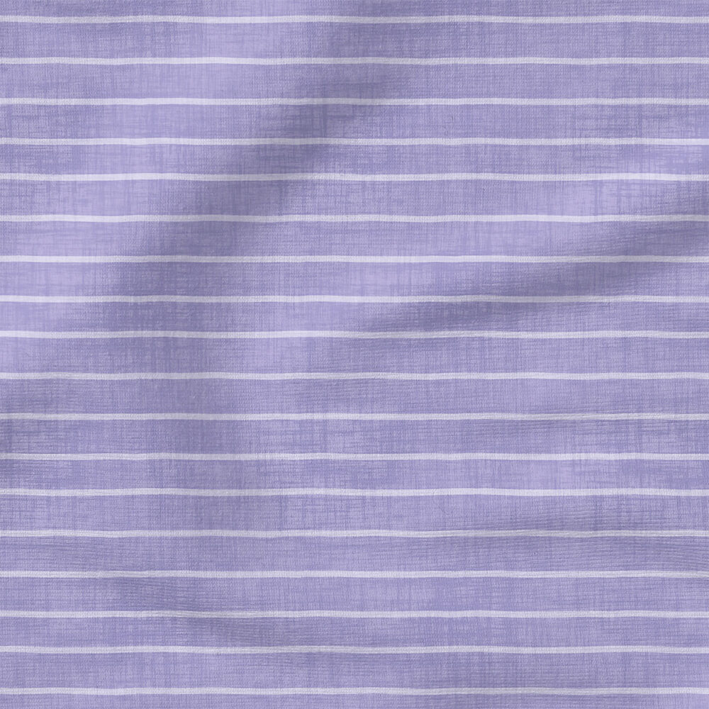 Faux Linen Stripe (Periwinkle) | Texture Fabric Design | Krystal Winn Design