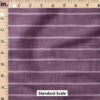 Ruler Scale for Faux Linen Stripe (Plum) by Krystal Winn Design