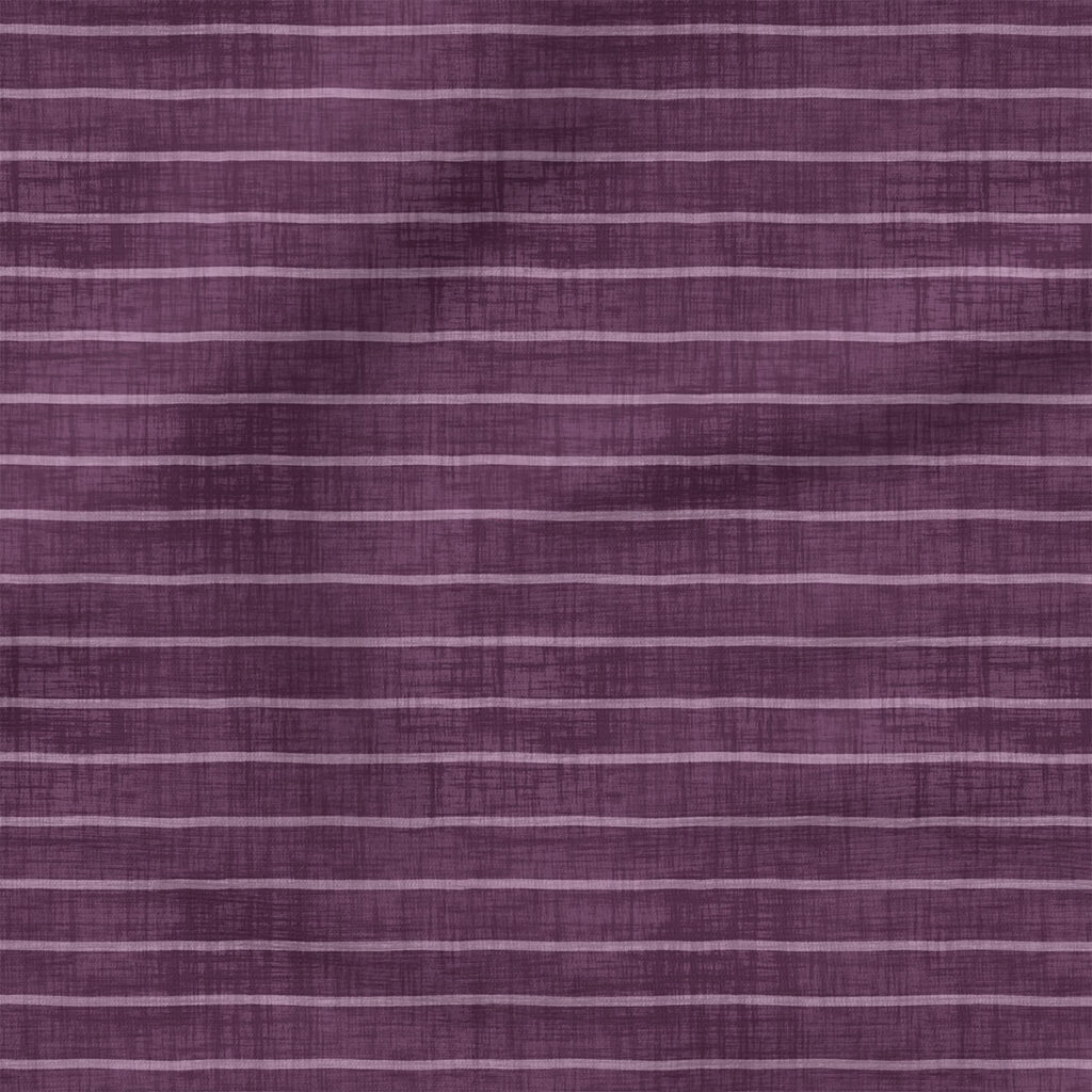 Faux Linen Stripe (Plum) | Texture Fabric Design | Krystal Winn Design