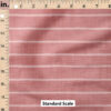 Ruler Scale for Faux Linen Stripe (Rose) by Krystal Winn Design