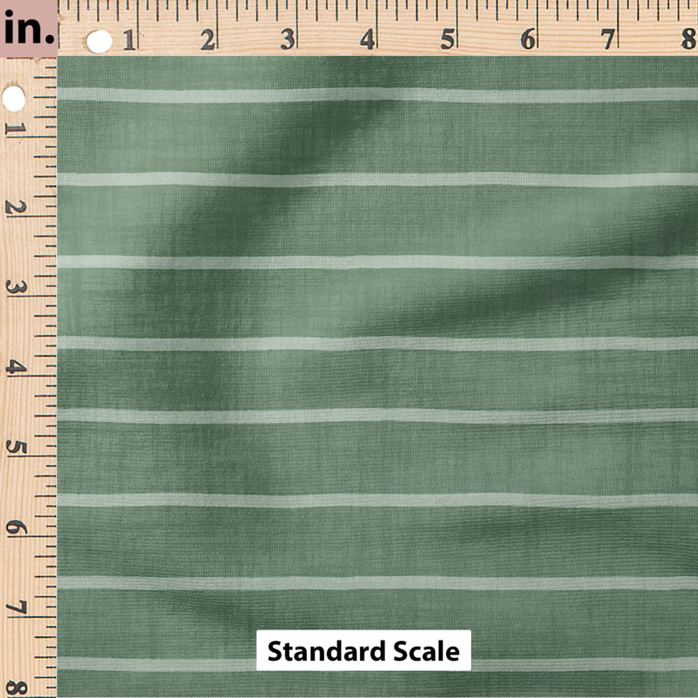 Ruler Scale for Faux Linen Stripe (Sage) by Krystal Winn Design