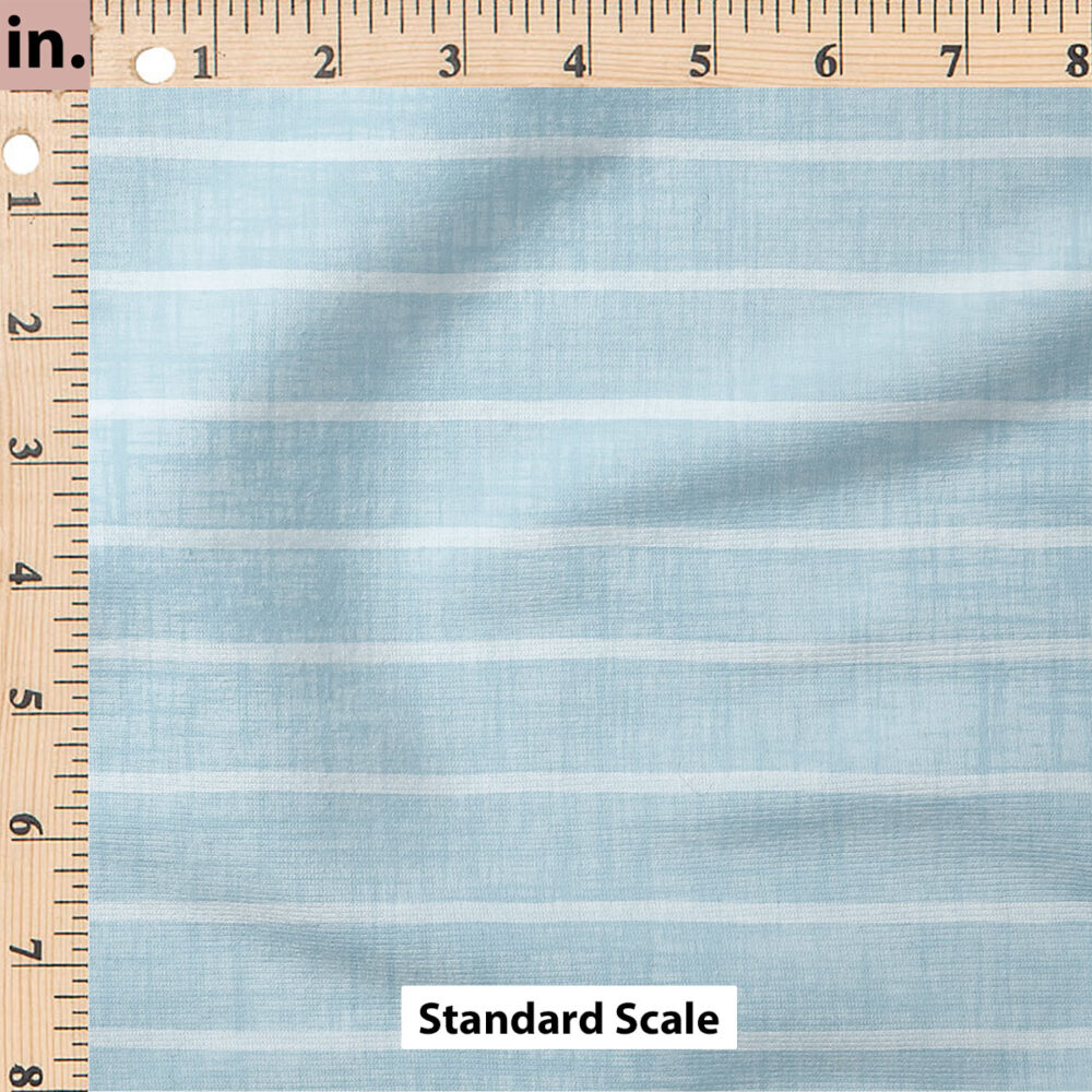 Ruler Scale for Faux Linen Stripe (Sky) by Krystal Winn Design