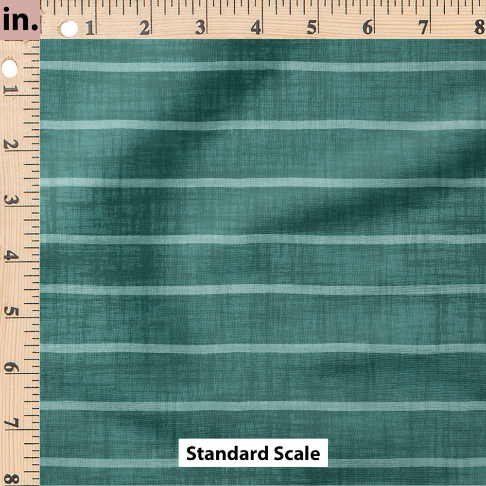 Ruler Scale for Faux Linen Stripe (Teal) by Krystal Winn Design