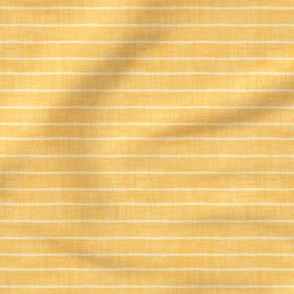 Faux Linen Stripe (Yellow) | Texture Fabric Design | Krystal Winn Design