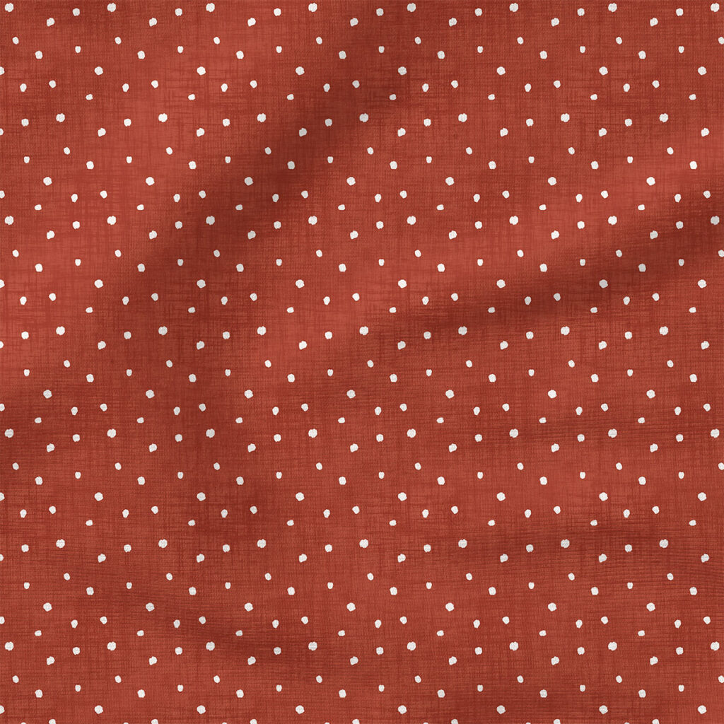 Jolly Dot (Red) | Holiday Fabric Design | Krystal Winn Design