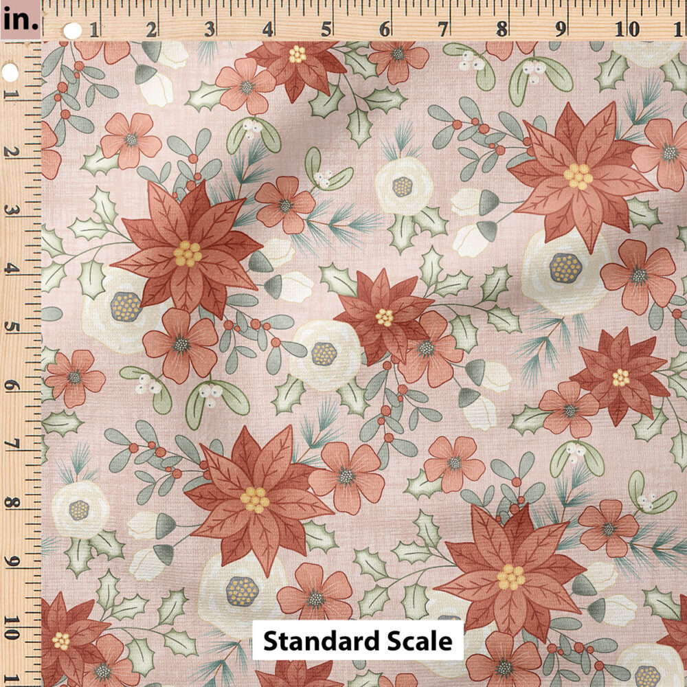 Ruler Scale for Red Floral (Pink) by Krystal Winn Design