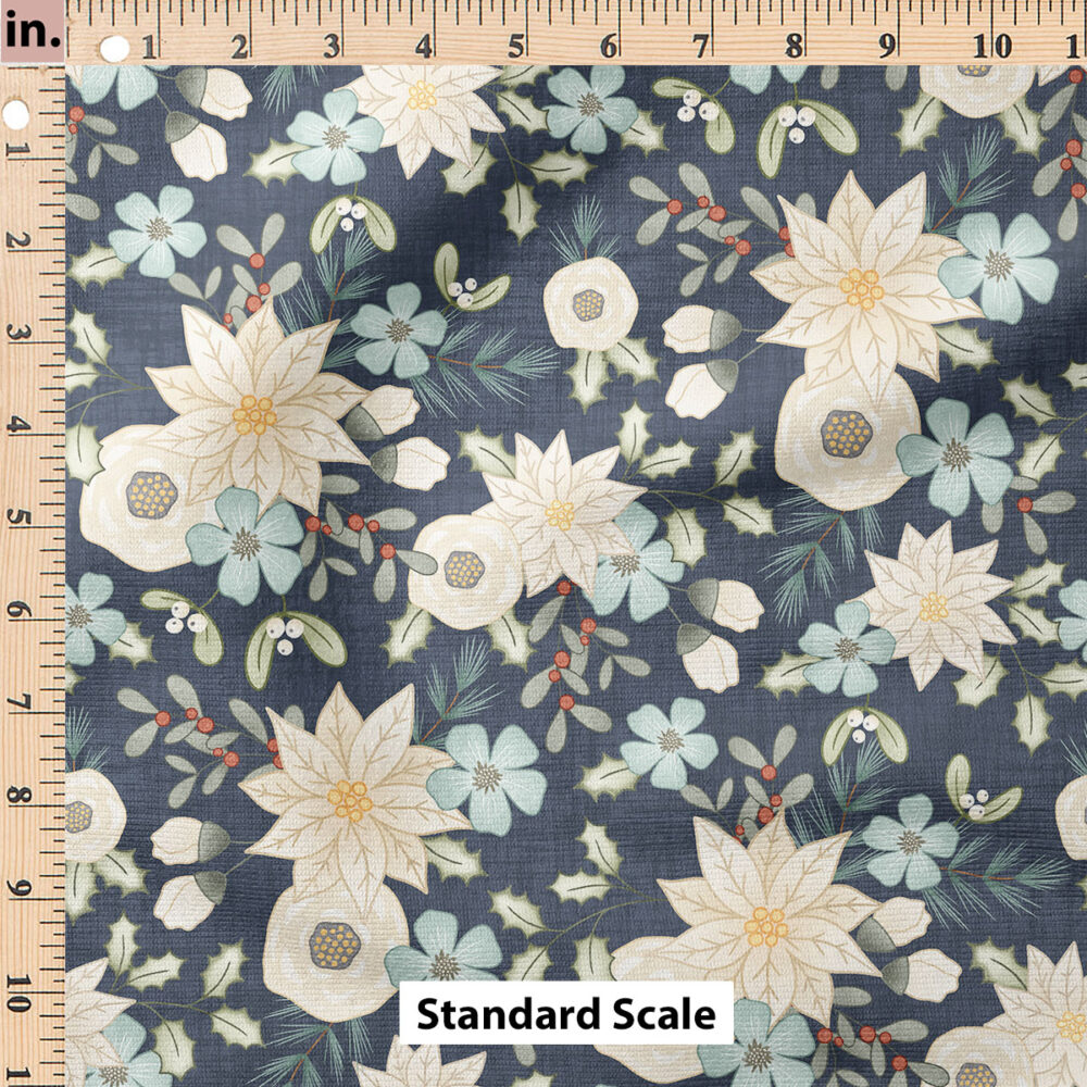 Ruler Scale for White Floral (Navy) by Krystal Winn Design