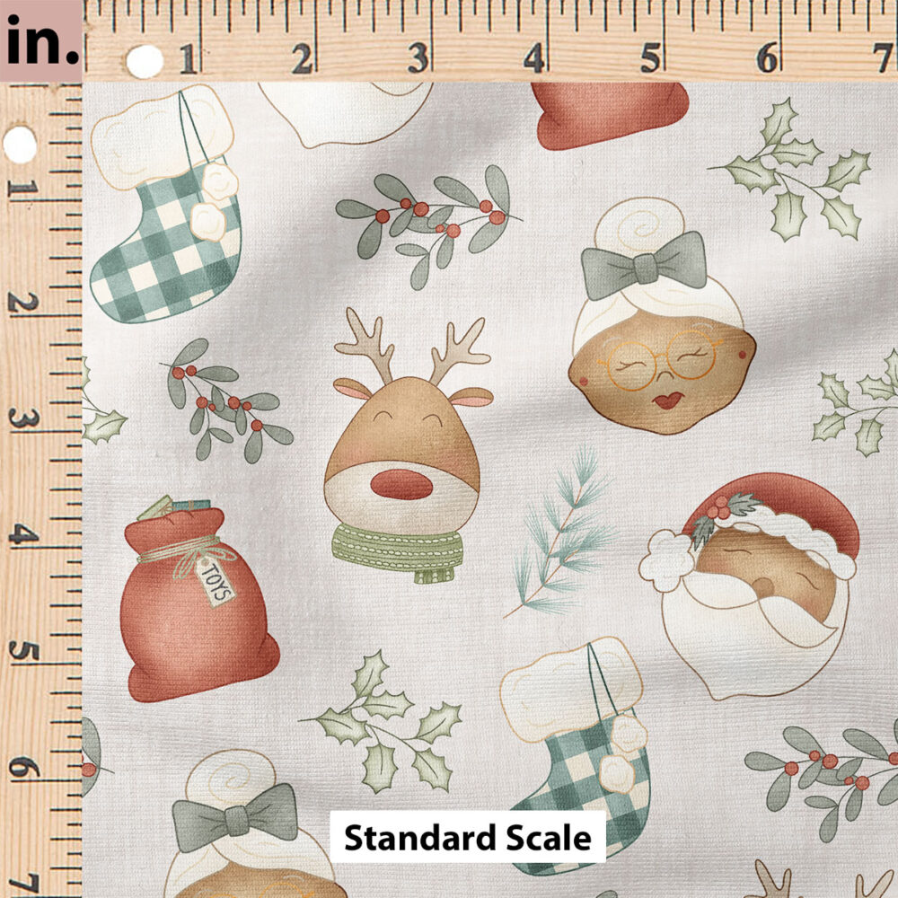 Ruler Scale for Santa Dark Skin (White) by Krystal Winn Design