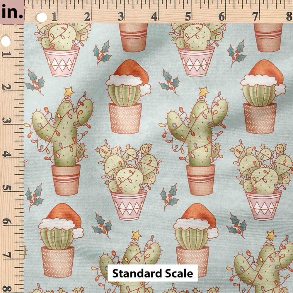 Ruler Scale for Christmas Cactus (Blue) by Krystal Winn Design