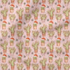 Christmas Cactus (Pink) | Christmas Fabric Design | Krystal Winn Design