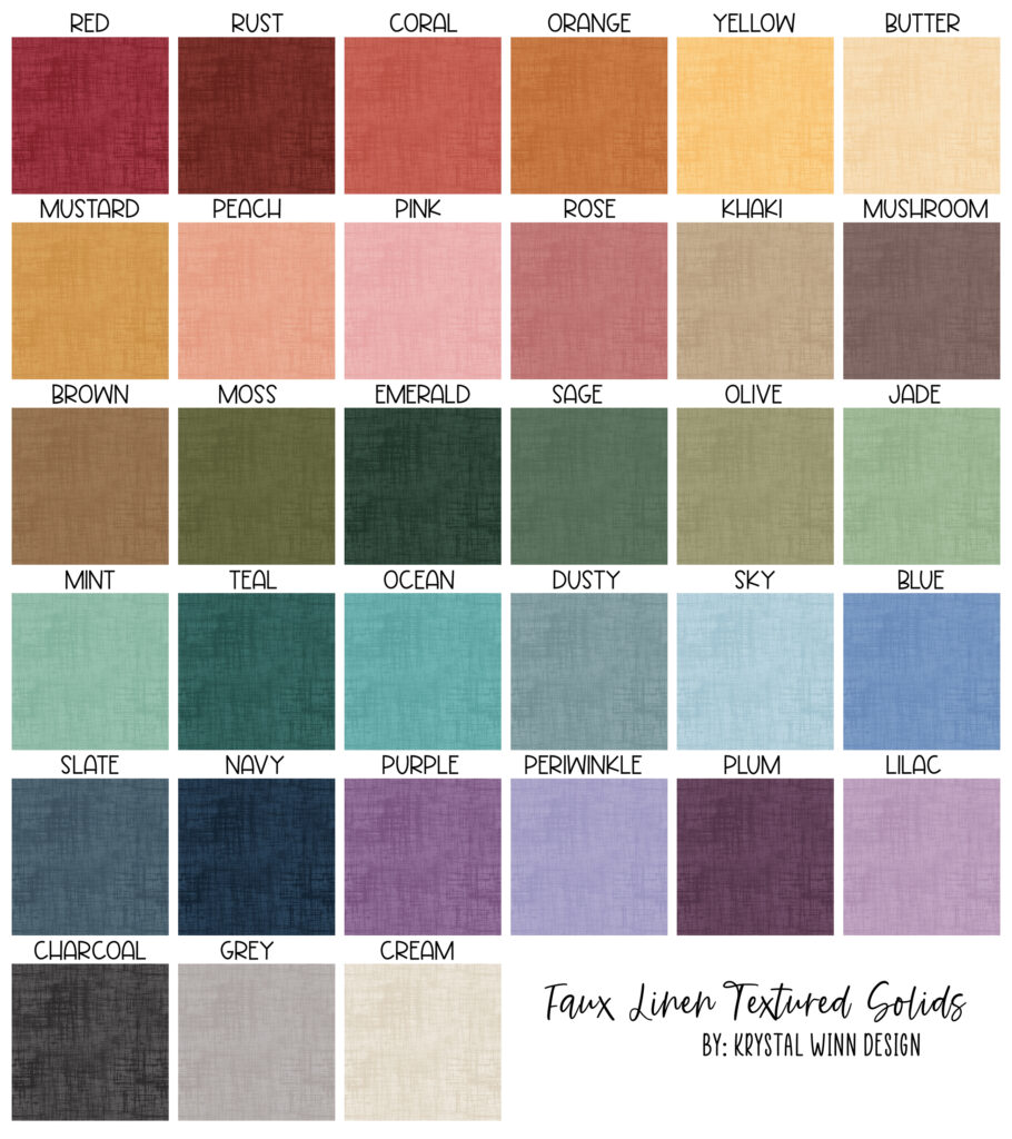 Textured Solids Preview | Textured Solids Fabric Design | Krystal Winn Design