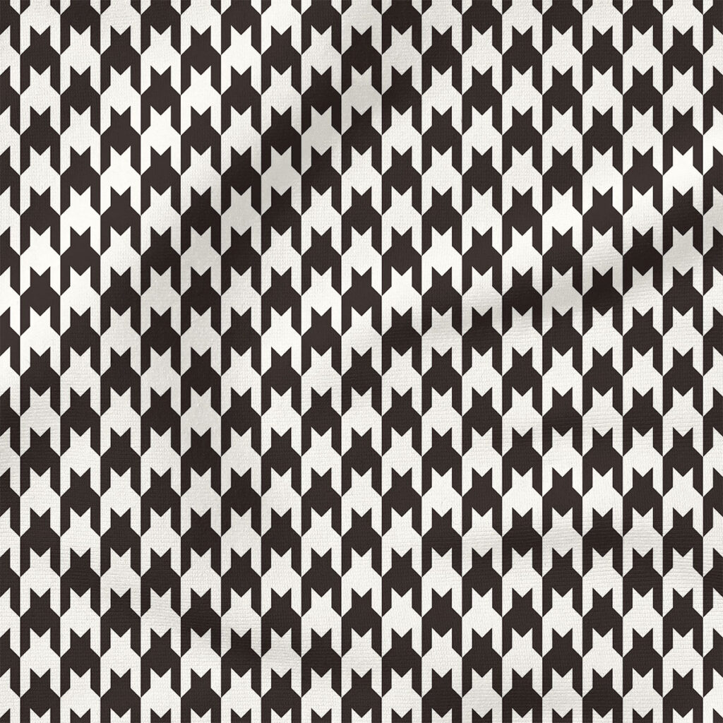 Vertical Houndstooth (Black) | Valentine's Day