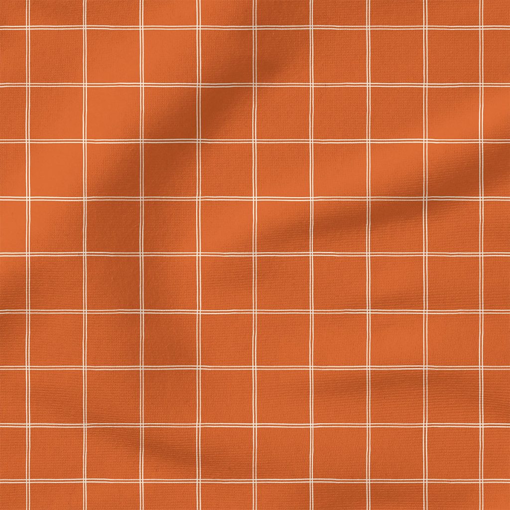 Grid Lines (Cream on Rust) | Holiday