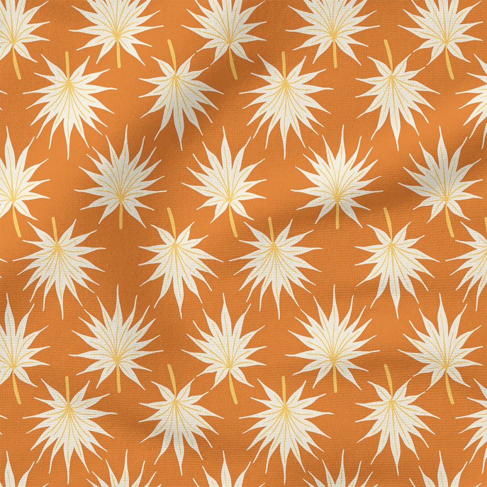 Fan Palms (Topaz) | Botanical Fabric Design | Erin Kendal