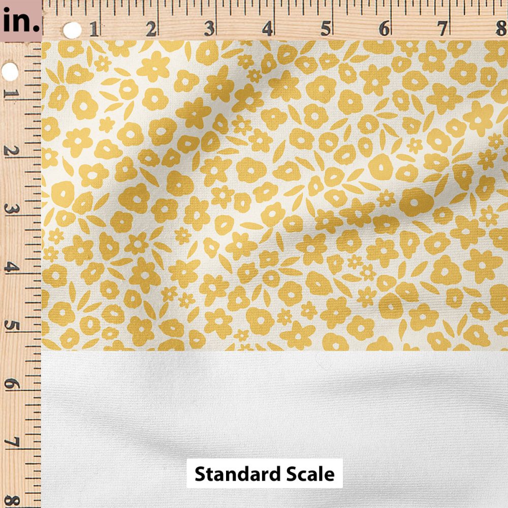 Ruler Scale for Flower Field (Mustard) by Erin Kendal