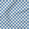 Retro Checkerboard (Blue) | Stripes and Shapes Fabric Design | Erin Kendal