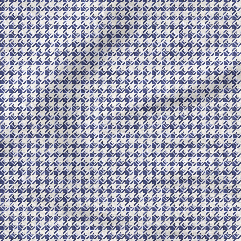 Stiped Houndstooth (Ultramarine Blue) | Holiday