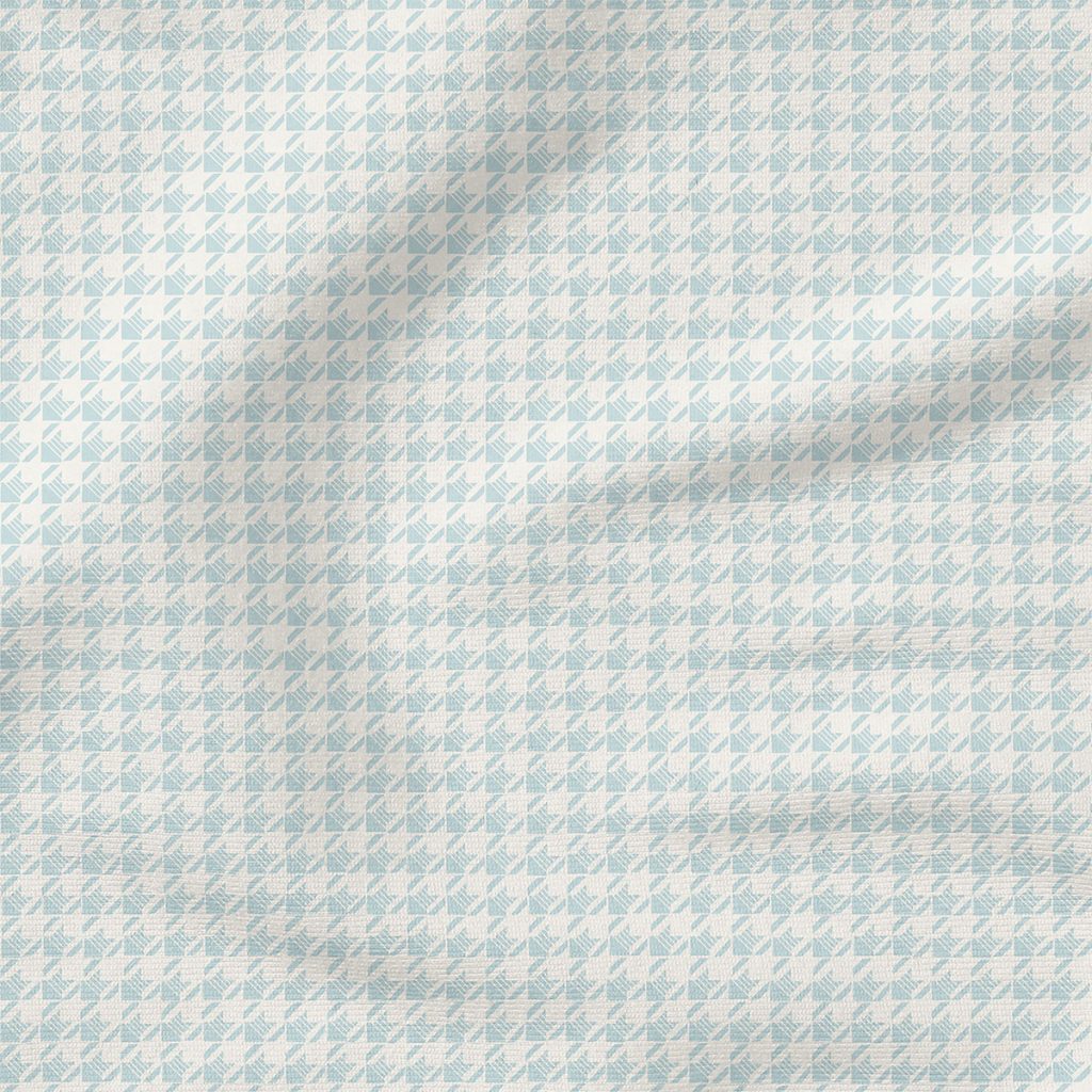 Striped Houndstooth (Auquamarine Blue) | Holiday