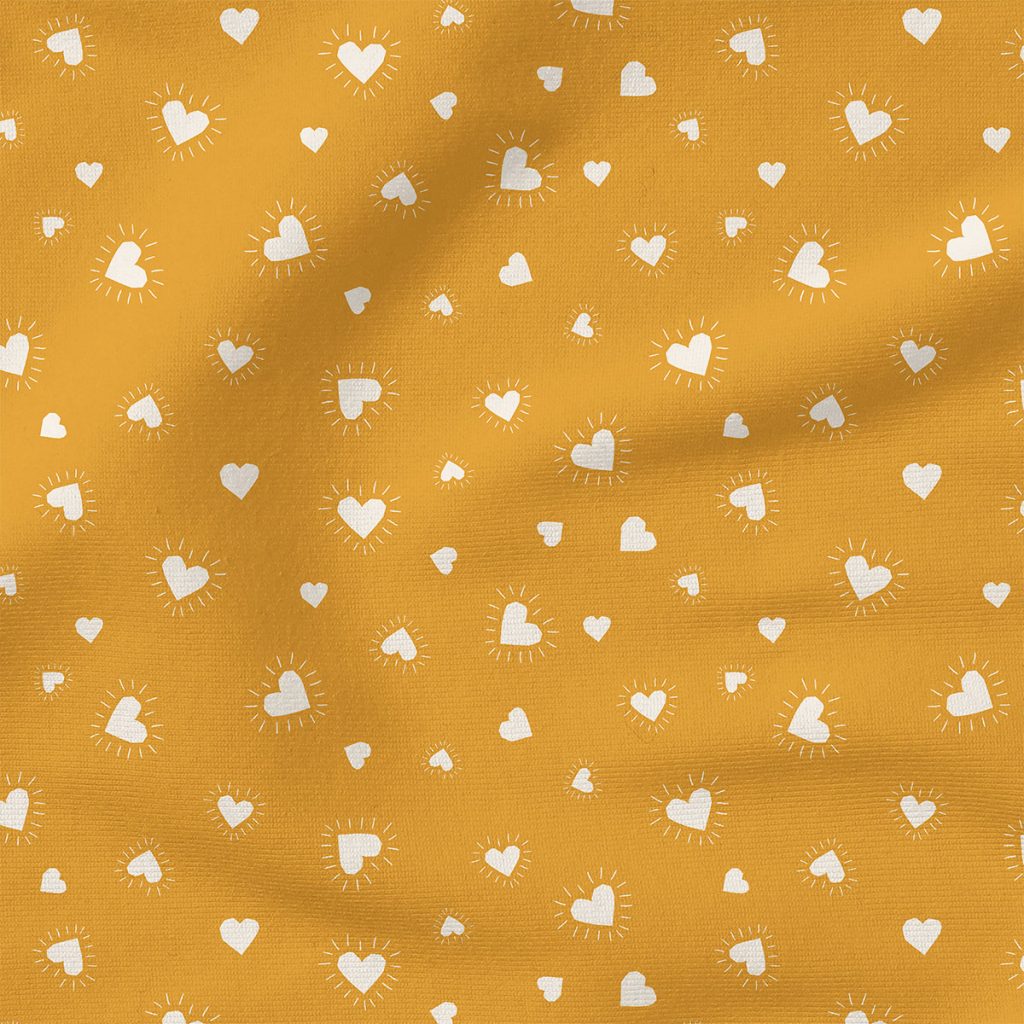 Heart Bursts (Mustard Yellow) | Holiday