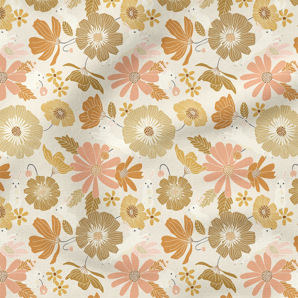 Bloom Floral (Country Field) | Spring Fabric Design | Erin Kendal