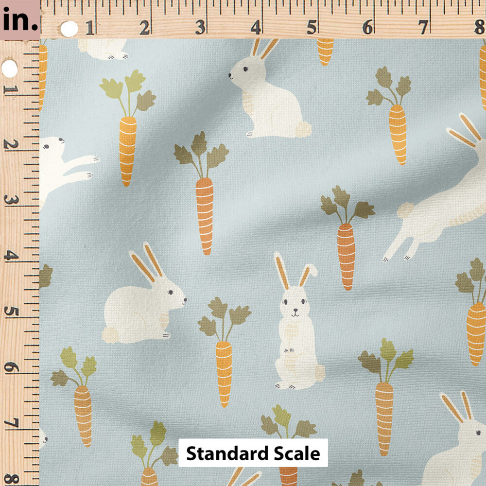 Ruler Scale for Easter Bunnies and Carrots (Light Blue) by Erin Kendal