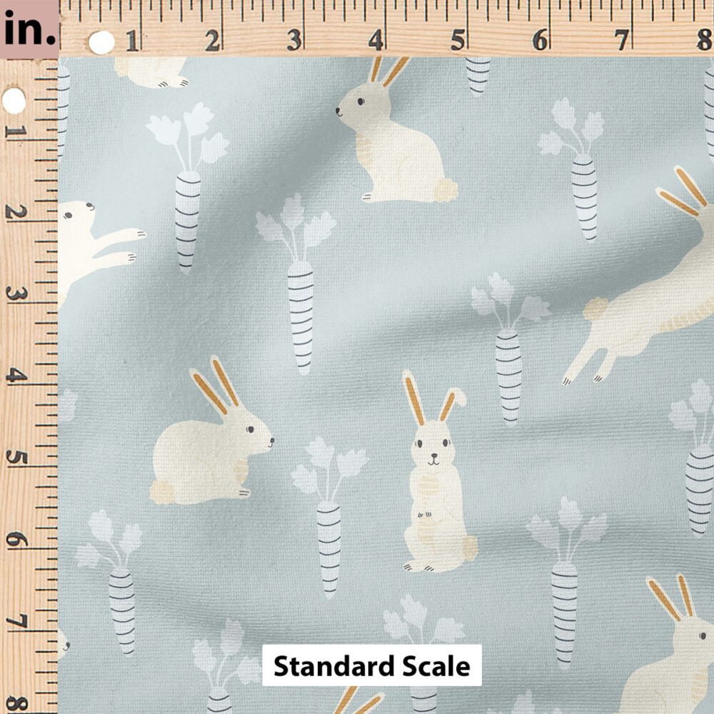 Ruler Scale for Easter Bunnies and Carrots (Blue) by Erin Kendal